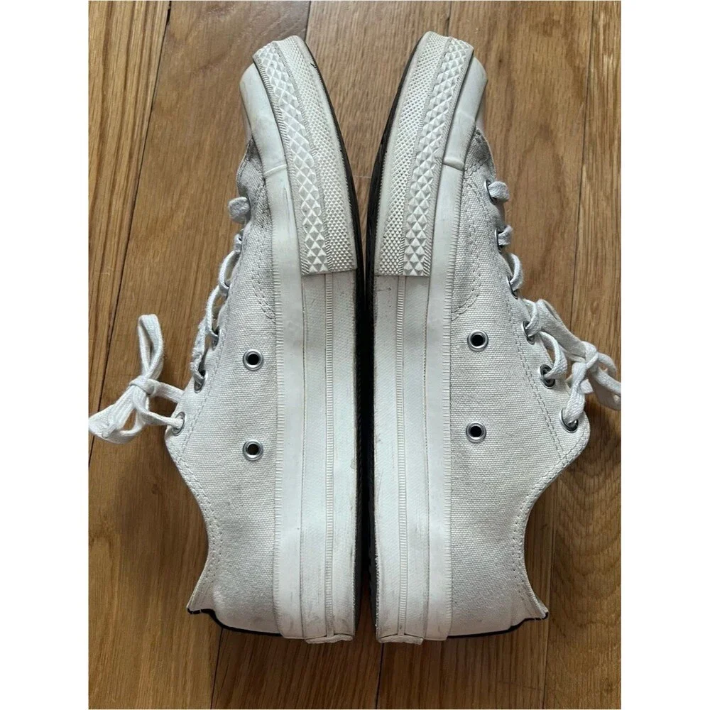 Comme des Garçons x Converse White Low-Top Sneakers Men’s Sz 7 Women’s 9